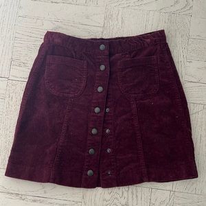 Corduroy skirt